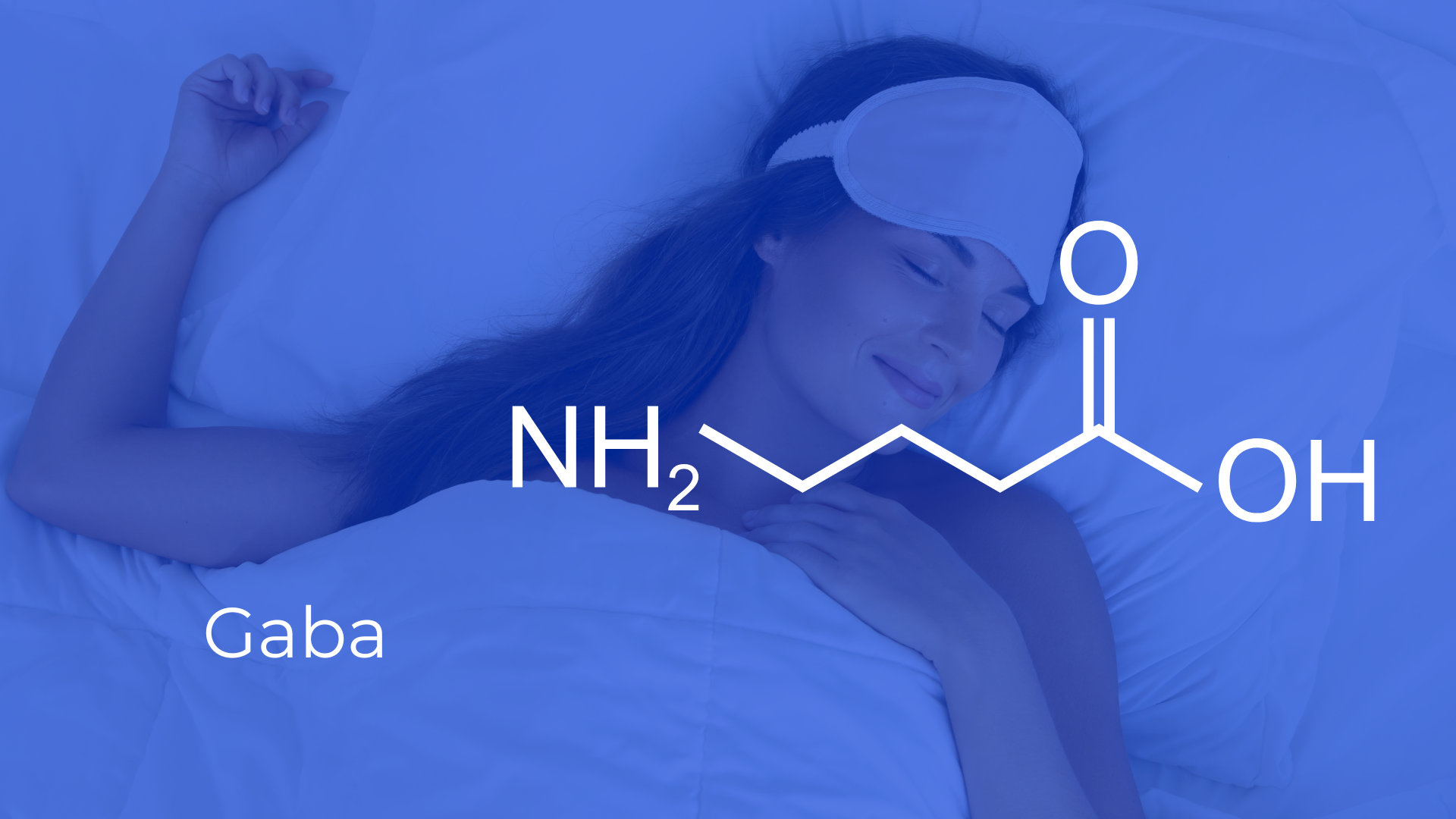 mujer durmiendo feliz con fórmula gaba 