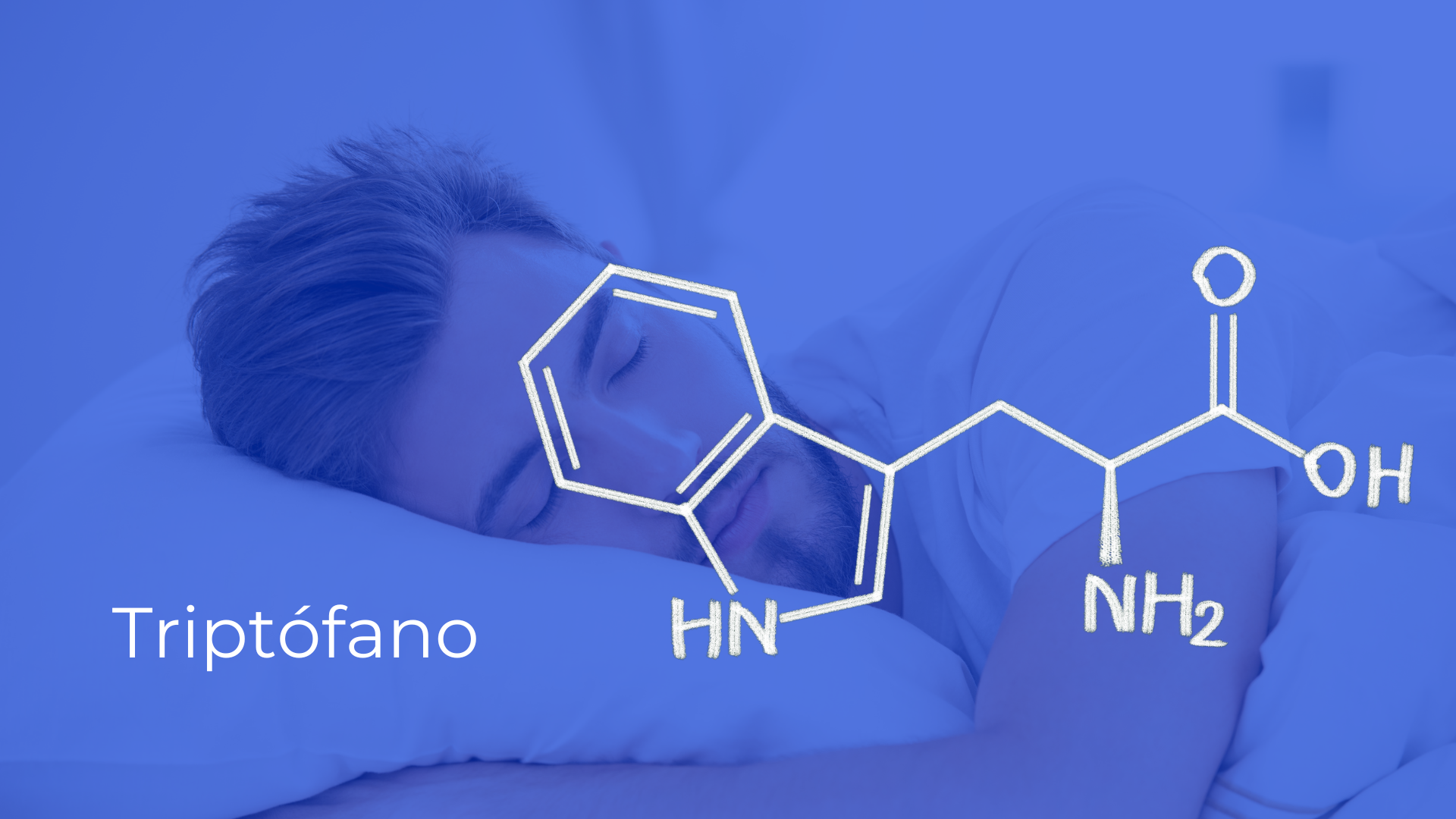 hombre durmiendo con fórmula triptófano