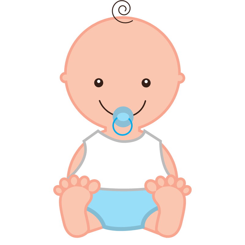 bebé con chupete animación 